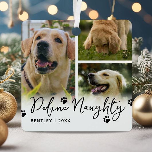 Definition von Naughty Funny Pet Weihnachten Ornament Aus Metall