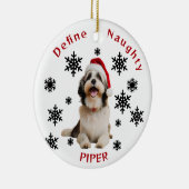 Definition von Naughty Havanese Hund Weihnachtsman Keramik Ornament (Rechts)