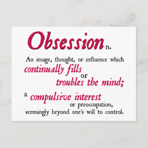 Definition von Obsession Postkarte