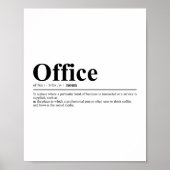 Definition von Office | Funny Zitat Poster (Vorne)
