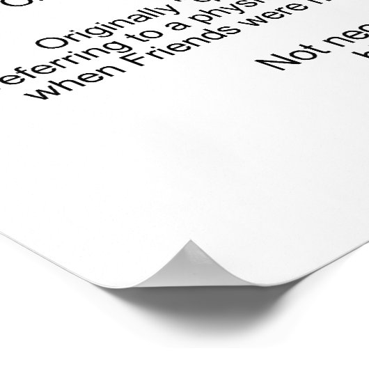 Definition von Quaker Poster (Ecke)