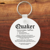 Definition von Quaker Schlüsselanhänger (Vorderseite)