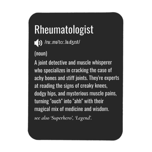 Definition von Rheumatologen Magnet (Vertikal)