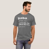 Definition von Saba Funny Hebrew Grandpa Geschenke T-Shirt (Vorne ganz)