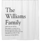 Definition von Schwarz und Weiß Duschvorhang (Vorderseite)