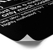 Definition von schwimmenden Mädchen lustiges Schwi Poster (Ecke)