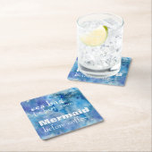 Definition von Seehang | Meerjungfrau Spaß vor Kaf Rechteckiger Pappuntersetzer (Vor Ort)