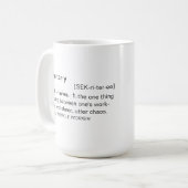 Definition von Sekretär Funny Mug Kaffeetasse (Vorderseite Links)