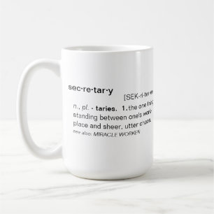 Definition von Sekretär Funny Mug Kaffeetasse