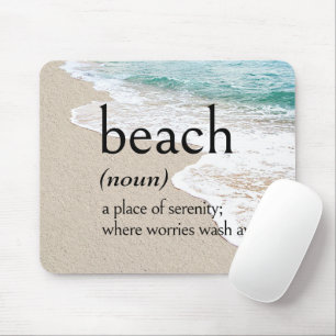 Definition von STRAND an der Küste Mousepad