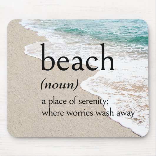 Definition von STRAND an der Küste Mousepad (Vorne)