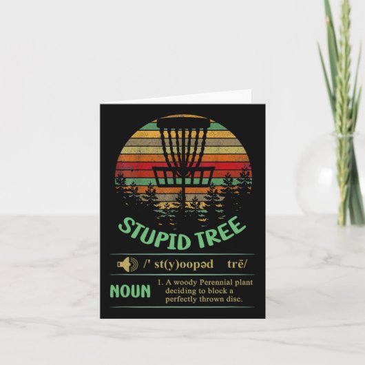 Definition von Stupid Tree Karte (Vorderseite)