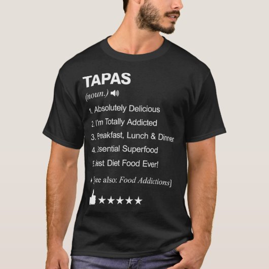 Definition von Tapas: Grill mit Ihrem T-Shirt (Vorderseite)
