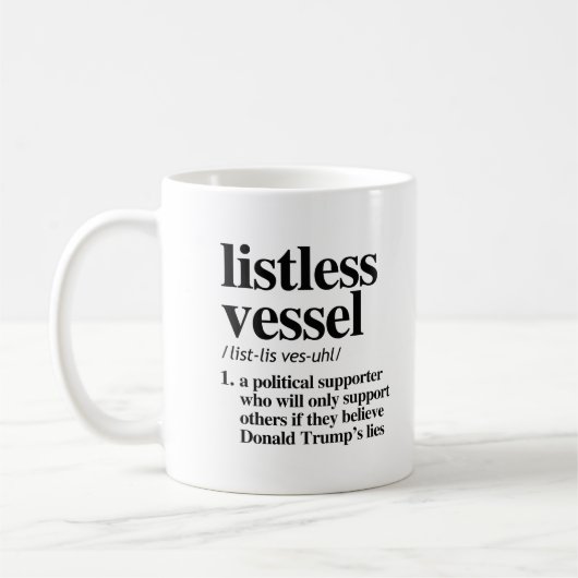 Definition von teilnahmslosem Gefäß Kaffeetasse (Links)
