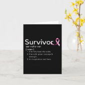 Definition von Überlebenden von Brustkrebs Karte (Gelbe Blume)