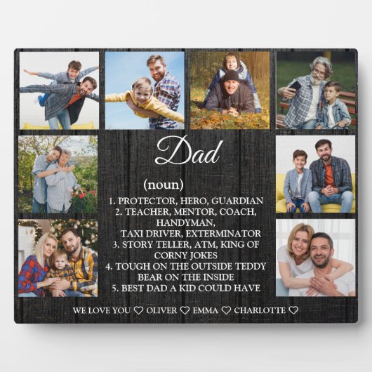 Definition von Vätern mit benutzerdefinierten 8 Fo Fotoplatte (Vorderseite)