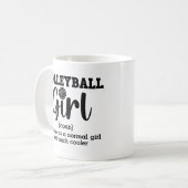 Definition von Volleyball-Girl Kaffeetasse (Vorderseite Links)