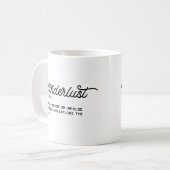 Definition von Wanderlust Kaffeetasse (Vorderseite Links)