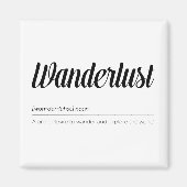Definition von Wanderlust Magnet (Vorne)
