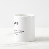 Definition von Witty Marketing Manager Kaffeetasse (Mittel)