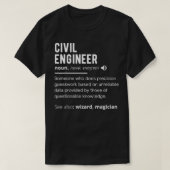 Definition ziviler Ingenieur Funny zivil Engineeri T-Shirt (Design vorne)