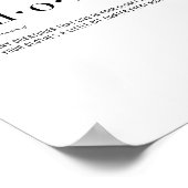 Definitionskalender Poster (Ecke)