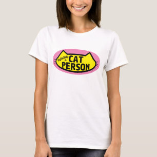 Definitiv eine CAT PERSON Cat Head Silhouette T-Shirt