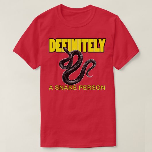 Definitiv eine Schlange Person 59 T-Shirt (Design vorne)