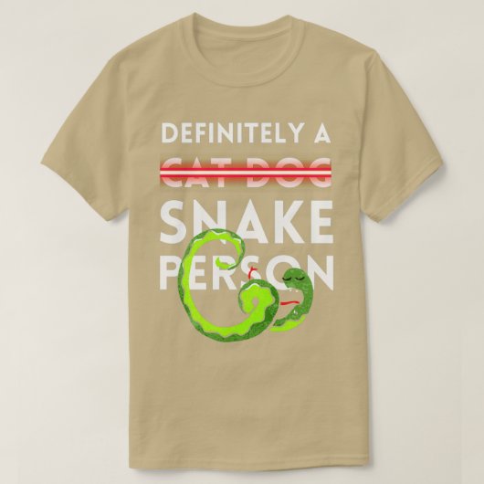 Definitiv eine Schlange Person 68 T-Shirt (Design vorne)