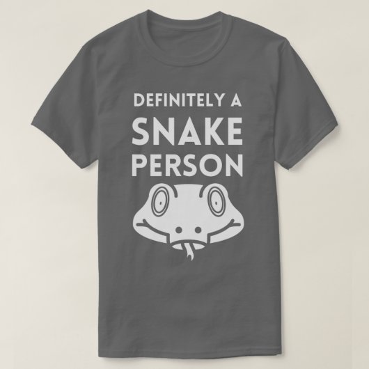 Definitiv eine Schlange Person 73 T-Shirt (Design vorne)