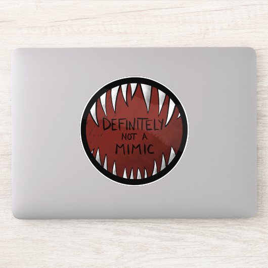 Definitiv kein Mimic D&D Gaming Geschenke Aufkleber (Computer)
