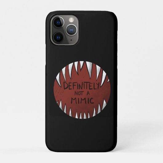 Definitiv kein Mimic D&D Gaming Geschenke Case-Mate iPhone Hülle (Rückseite)