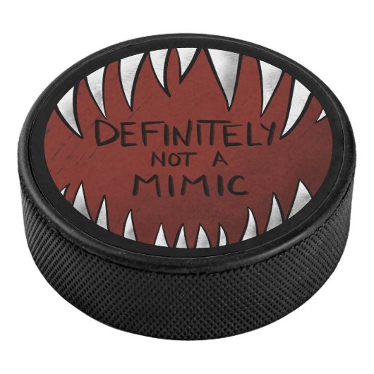 Definitiv kein Mimic D&D Gaming Geschenke Eishockey Puck (3/4)