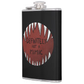 Definitiv kein Mimic D&D Gaming Geschenke Flachmann (Links)
