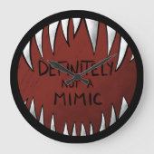 Definitiv kein Mimic D&D Gaming Geschenke Große Wanduhr (Vorderseite)