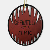 Definitiv kein Mimic D&D Gaming Geschenke Keramik Ornament (Links)