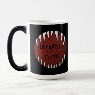 Definitiv kein Mimic D&D Gaming Geschenke Verwandlungstasse
