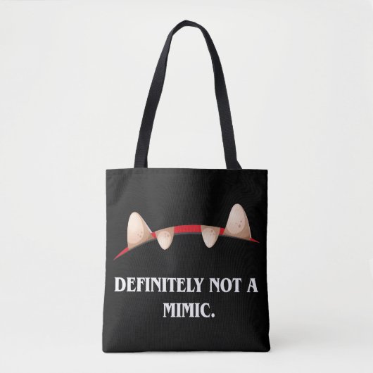 Definitiv kein Mimic Funny Tabletop RPG Tasche (Vorderseite)