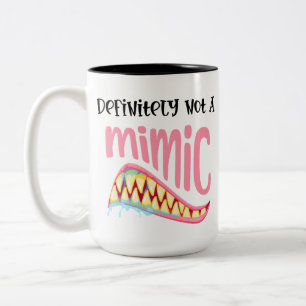 Definitiv kein Nachahmer DnD Gaming böse grin DM g Zweifarbige Tasse