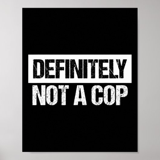 Definitiv kein Polizist Kostüm Poster (Vorne)