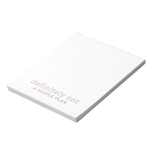 Definitiv kein Stress-Plan Notepad Notizblock (Rotiert)