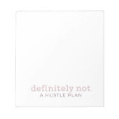 Definitiv kein Stress-Plan Notepad Notizblock (Vorderseite)