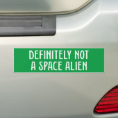 Definitiv keine Space-Alien Autoaufkleber (Auf Auto)