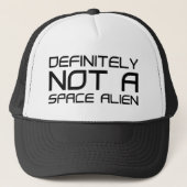 Definitiv keine Space-Alien Truckerkappe (Vorderseite)