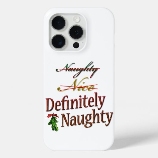 Definitiv naughty Case-Mate iPhone hülle (Rückseite)