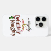 Definitiv naughty Case-Mate iPhone hülle (Rückseite (Horizontal))