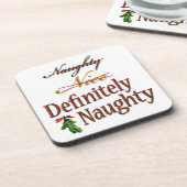 Definitiv naughty getränkeuntersetzer (Linke Seite)