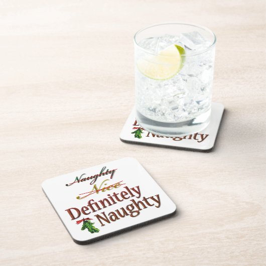 Definitiv naughty getränkeuntersetzer (Rechte Seite)