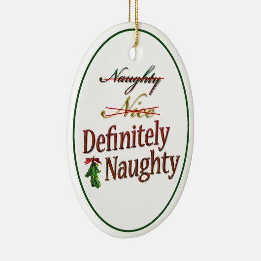 Definitiv naughty keramik ornament (Rechts)