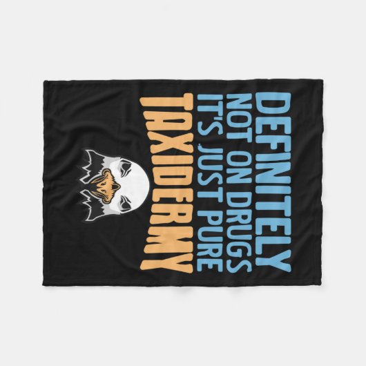 Definitiv nicht auf Drogen nur reine Taxidermy Spa Fleecedecke (Vorderseite (Horizontal))